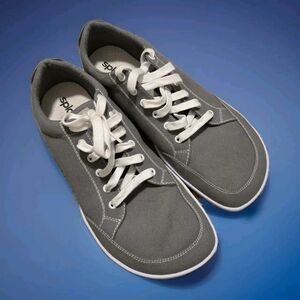 Gray and White Casual Sneakers with Minimalist Design